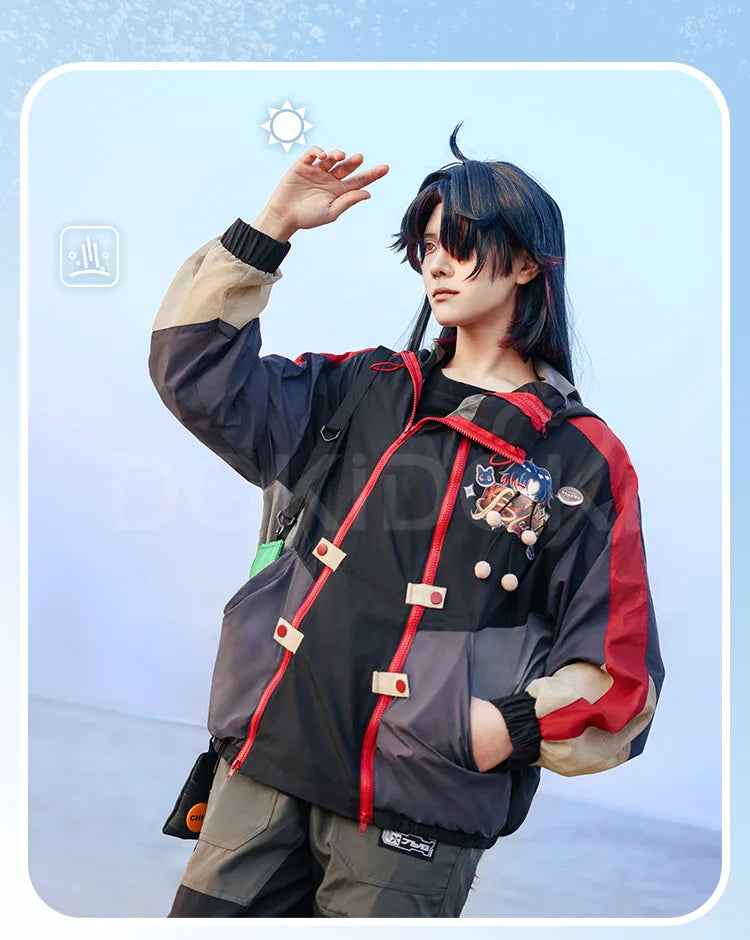 Aventurine Blade Robin Firefly Sparkle Feixiao Doujin Cosplay Costume Game Honkai: Star Rail DokiDoki-SR HSR Sunscreen Jacket
