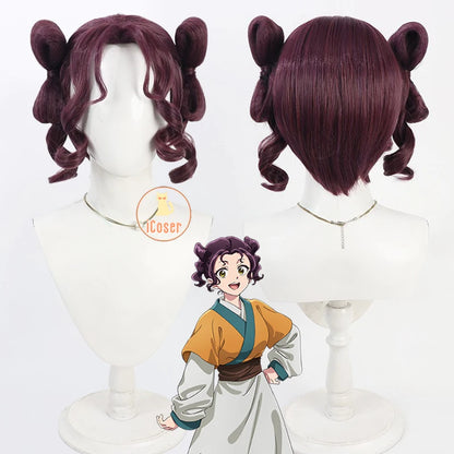 Anime The Apothecary Diaries Shisui Loulan Cosplay Costume Wig Dress Hanfu Earrings Headwear Halloween Party for Women Girls Cos