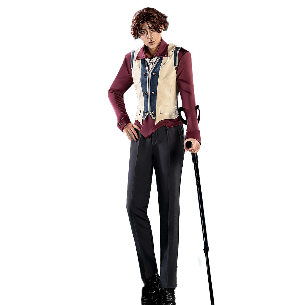 Viktorr Jaycee Cosplay Costume Game【S-3XL】DokiDoki-SR Men Uniform Suit Costume Viktorr Cosplay Plus Size