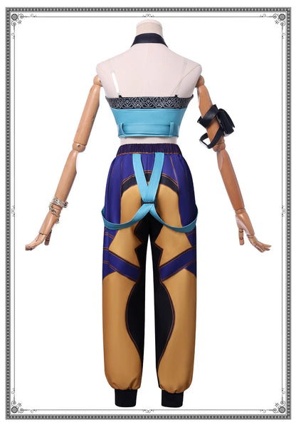 Anime Movie KPop Demon Hunters Zoey Cosplay Costume Uniform Huntrix Rings Earrings Festival Halloween Party for Women Girls Prop