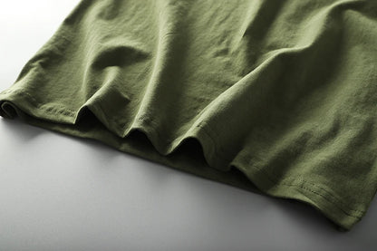 Summer American Retro Short-sleeved O-neck 3D Letter Printed T-shirt Men's Fashion Simple 100% Cotton Washed Casual Sport Tops