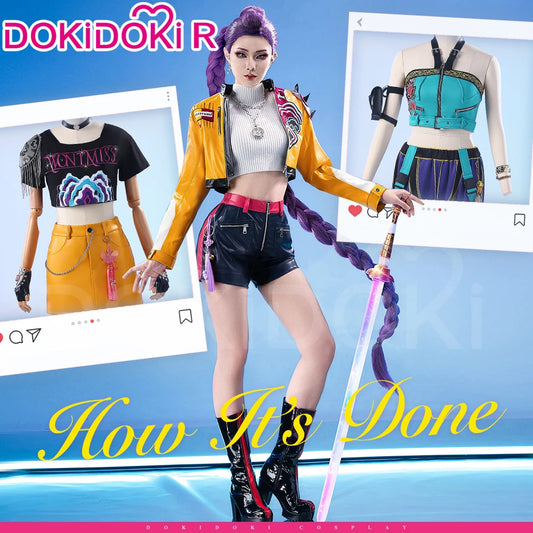 【Last Batch】IN STOCK Rumii Zoeyy Miraa Cosplay Costume【XS-3XL】DokiDoki-R Women Yellow Suit Rumii Miraa Costume Plus Size