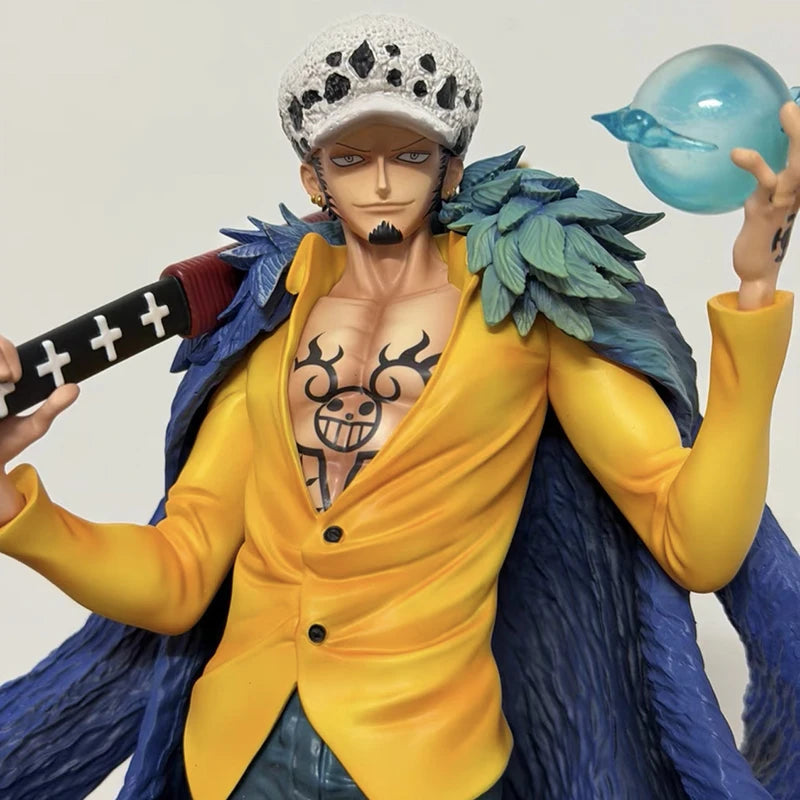 25cm Double Headed AS One Piece DXF Wano Country Trafalgar Law PVC Collection Model Dolls Toy For Gift 25cm