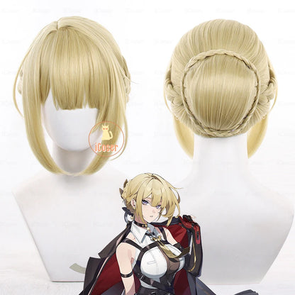 Zenless Zone Zero Evelyn Chevalier Cosplay Costume Wig Uniform Jacket Headwear Earrings Stars of Lyra Halloween Party Women Prop