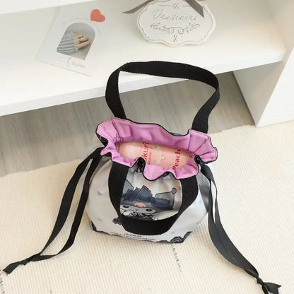 Sanrio Series Cosmetic Case Bundle Pocket Handbag Kawaii Kulomi Storage Bag My Melody Cute Bag