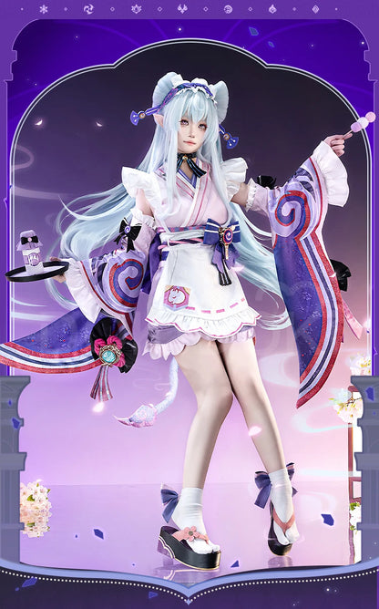 Yumemizuki Mizuki Cosplay Costume Game Genshin Impact【XS-2XL】DokiDoki-SR Women Cute Maid Dress Plus Size