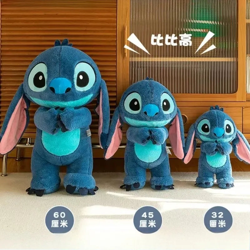 80cm Big Size Disney LILO & Stitch Anime Plush Stuffed Doll Room Plushies Pillow Kawaii Ornaments Children's Holiday Gifts