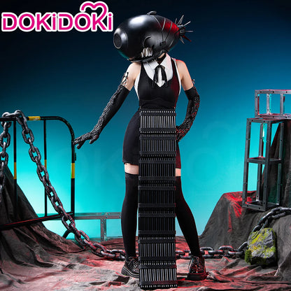 Rezee Demon Cosplay Props Anime DokiDoki Women Black Gloves Vest Apron Device Devil Props Halloween Cosplay Accessories