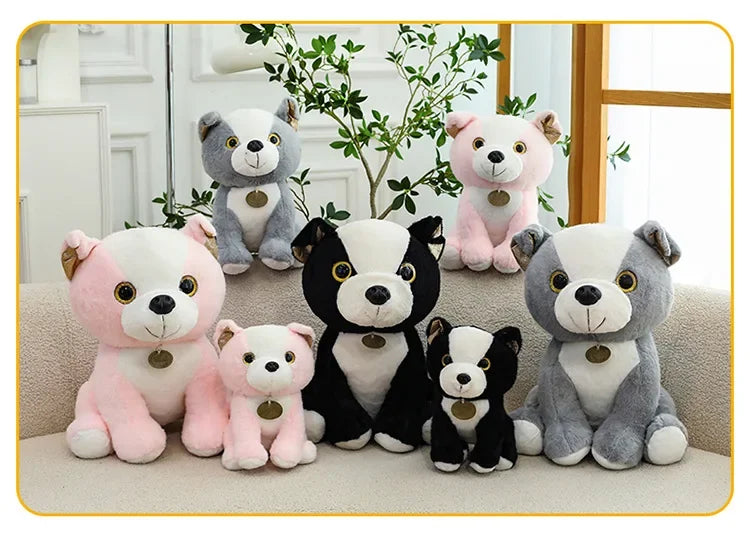 New 3 Colors 20-35cm Bulldog Plush Stuffed Puppy Doll Cute Puppy Plush Kawaii Animal Toy Children's Birthday Gift Doll Kids To