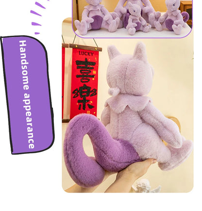 35/85cm Mewtwo Pokemon Plush Toys Large Anime Doll Pillow Cartoon Mew Pokémon Plushie Kawaii Stuffed Gift for Kids Birthday