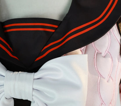 Zenless Zone Zero Ukinami Yuzuha Cosplay Costume Wig Uniform Backpack Headwear Spook Shack Halloween Party for Women Girl iCoser