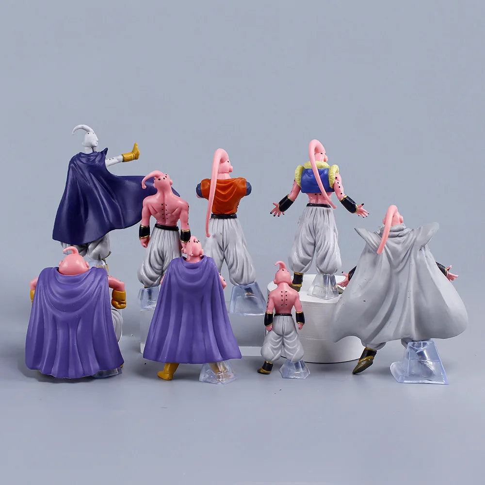 8pcs Dragon Ball Z Majin Buu PVC Action Figure Set Anime Model Toys for Adults and Kids - 8Pcs 1set