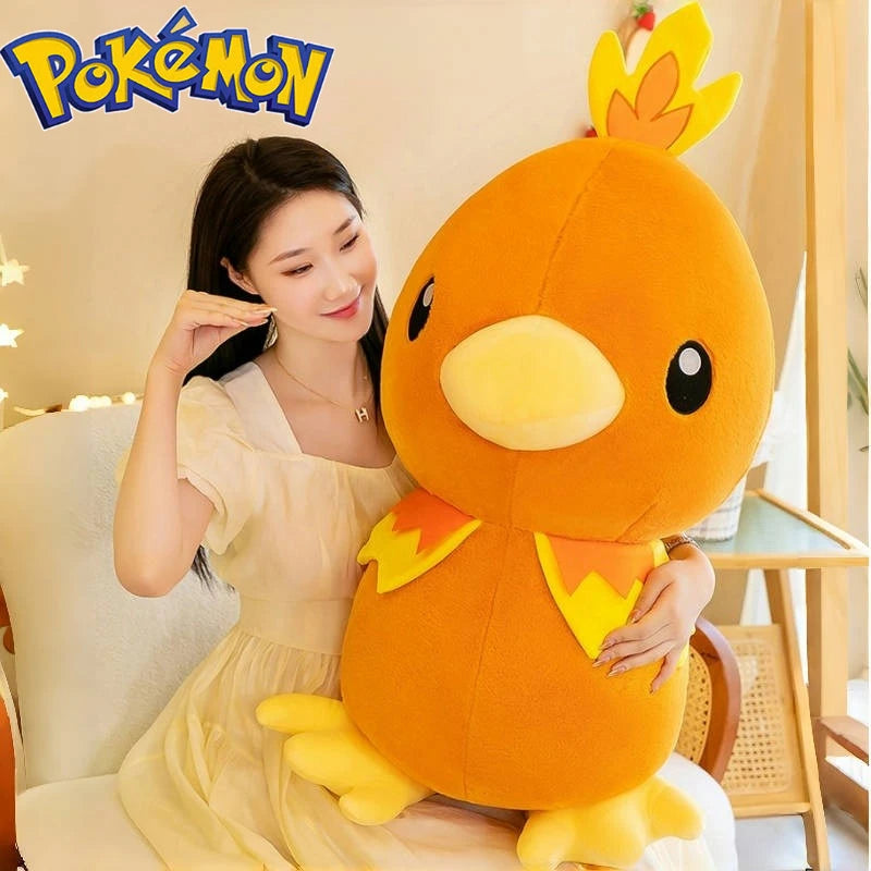 45/60/80CM Big Size Pokemon Torchic Plushies Cartoon Anime Plush Pillow Soft Doll Kawaii Stuffed Plushie Ornament Children Gift