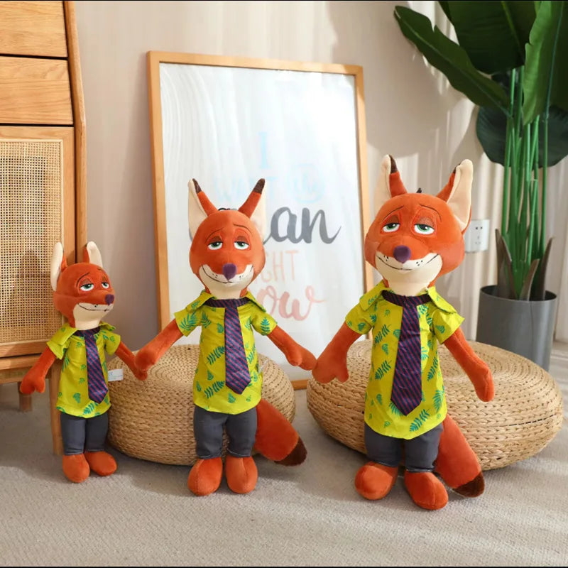 60cm Zootopia Judy Plush Toy Doll Nick Doll Ornaments Children Sleeping Pillow Cushion Couple Holiday Gifts Kids Birthday Gift