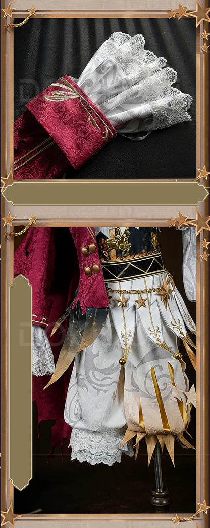 Mike Morton Cosplay Costume Game Identity V【S-3XL】DokiDoki-R Hullabaloo Mike Morton Brightest Star Clown Costume Plus Size