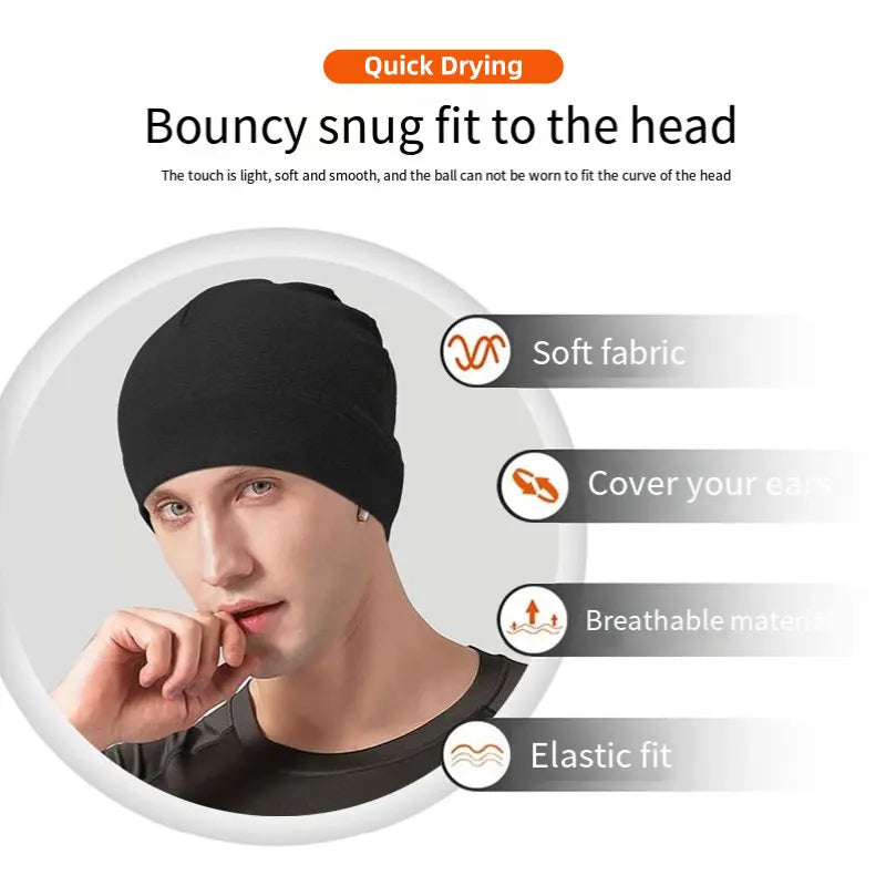 1pc/2pc Outdoor Sports Hats Quick-Drying Breathable Running Hats Marathon Riding Skiing Warm Windproof Hats