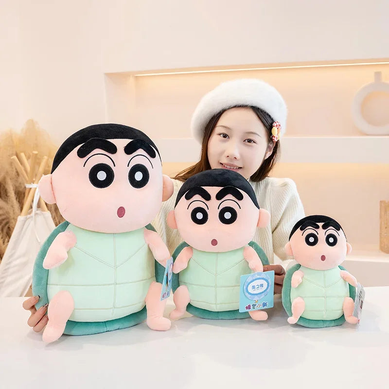 40cm Penguins Crayon Shin Chan Plush Toy Kawaii Tortoise Shin Chan Plushies Soothing Doll Cartoon Japanese Style Doll Gifts Gir