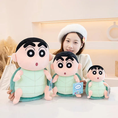 40cm Penguins Crayon Shin Chan Plush Toy Kawaii Tortoise Shin Chan Plushies Soothing Doll Cartoon Japanese Style Doll Gifts Gir