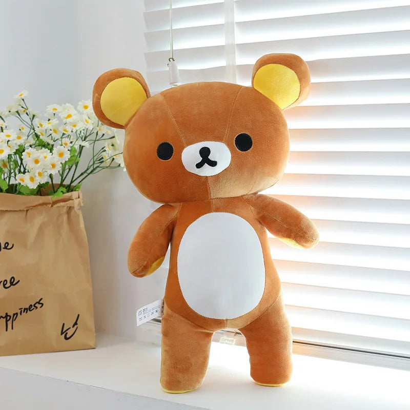 35/45/75cm Big Size Rilakkuma Kawaii Anime Plush Stuffed Doll Room Decorated Plushies Pajamas Bear Pillow Ornaments Holiday Gift