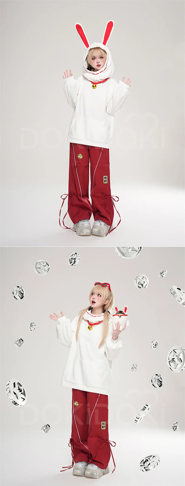 IN STOCK Eous Sharkboo Bangboo Luckyboo Doujin Cosplay Costume Game Zenless Zone Zero【S-3XL】DokiDoki-R Women Hoodie Plus Size