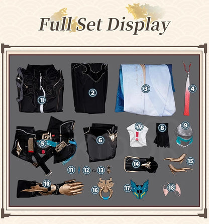 Dan Heng IL Permansor Terrae Cosplay Costume Game Honkai: Star Rail【S-3XL】DokiDoki-R Danheng Tail Halloween Cosplay Plus Size