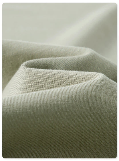 ZODF NEW Autumn Men's Solid Full Sleeve T Shirts Unisex Loose Oversized Casual 305GSM Cotton Basic T-Shirt Brand TEE HY0209