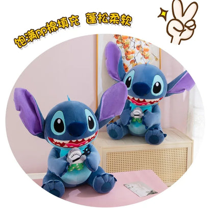35/45/60cm Big Size Stitch Disney Anime Plush Stuffed Doll Kawaii Room Decorated with Plushies Pillow Ornaments Holiday Gifts