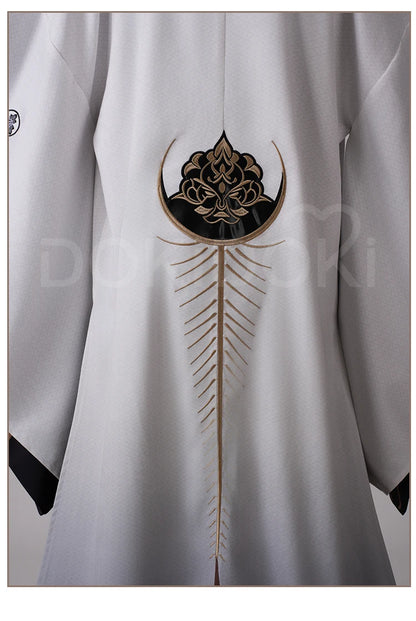 Kotoyuki Tsuneki Cosplay Costume Game【S-2XL】DokiDoki-R Men White Black Kimono Fox Mask Cosplay Suits Plus Size