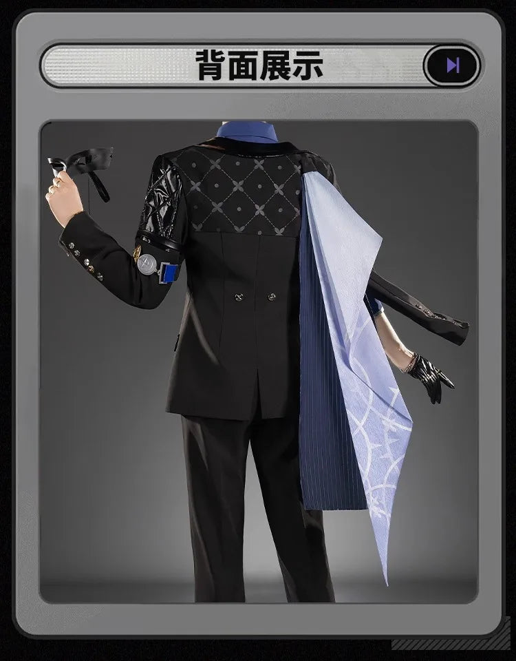 Zenless Zone Zero Hugo Cosplay Costume Wig Hat Mask Earrings Mockingbird New Eridu Hugo Vlad Ravenlock Halloween for Women Girls