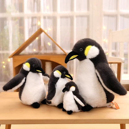 ZU 15-35cm Cute Antarctic Animal Emperor Penguin Plush Toy Soft Plushies Keychain Home Decor Fluffy Penguin Doll