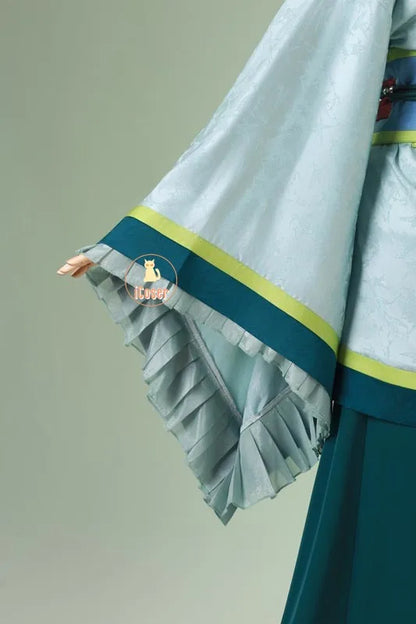 Anime The Apothecary Diaries Maomao Cosplay Costume La Clan Princess Green Dress Earrings Halloween Party for Women Girls iCoser