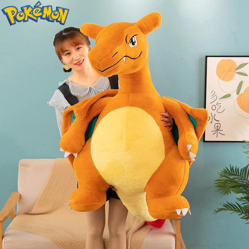 35/45/60CM Big Size Pokemon Charizard Plush Cartoon Anime Plushies Soft Doll Pillow Kawaii Stuffed Plushie Ornament Gift for Kid