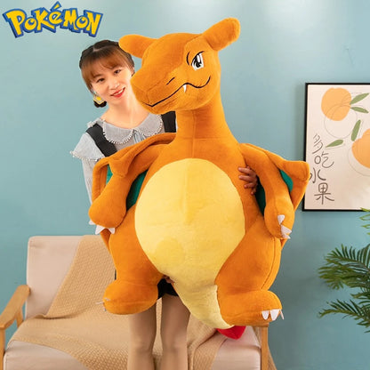 35/45/60CM Big Size Pokemon Charizard Plush Cartoon Anime Plushies Soft Doll Pillow Kawaii Stuffed Plushie Ornament Gift for Kid