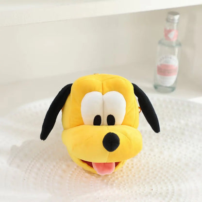 Cartoon Minnie Mouse Coin Purse Bag Pendant Plush Toy Mickey Lovely Earphone Storage Bag Kawaii Stuffed Anime Doll Gifts Girl