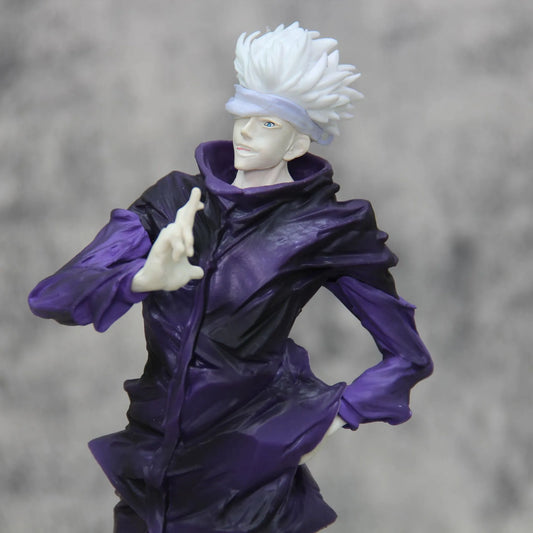 25CM Anime Jujutsu Kaisen Satoru Gojo Figure UNO Unlimited Space Fighting Posture Model Toy Gift Collection Action Figure PVC