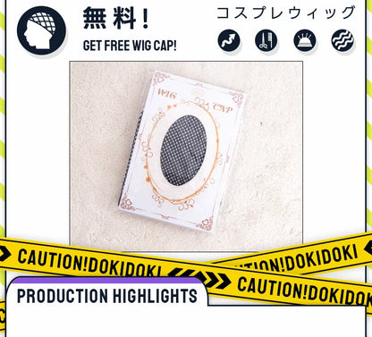 IN STOCK Guinevere Olivia Wig Anime Cosplay DokiDoki Blue Hair Knights Cosplay Double Buns Hight Heat Resistant Free Wig Cap