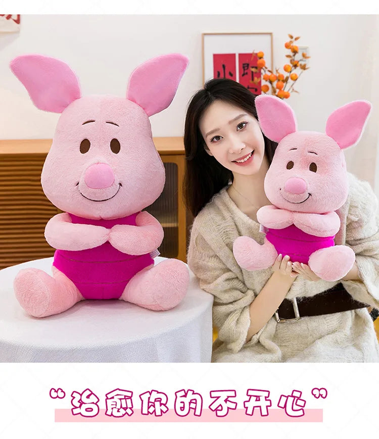 60/80/100cm Super Big Size Piglet Disney Anime Plush Stuffed Doll Kawaii Room Decoration Plushies Children's Pillow Holiday Gift