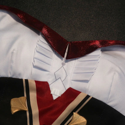 Genshin Impact Sandrone Cosplay Costume Wig Marionette Dress Uniform Headwear Eleven Fatui Harbingers Halloween Party for Women