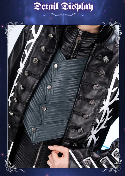 Vergil Cosplay Cotsume Game Cosplay【S-3XL】DokiDoki-R Vergil Nelo Angel Cosplay Slayer Men Halloween Costume Plus size