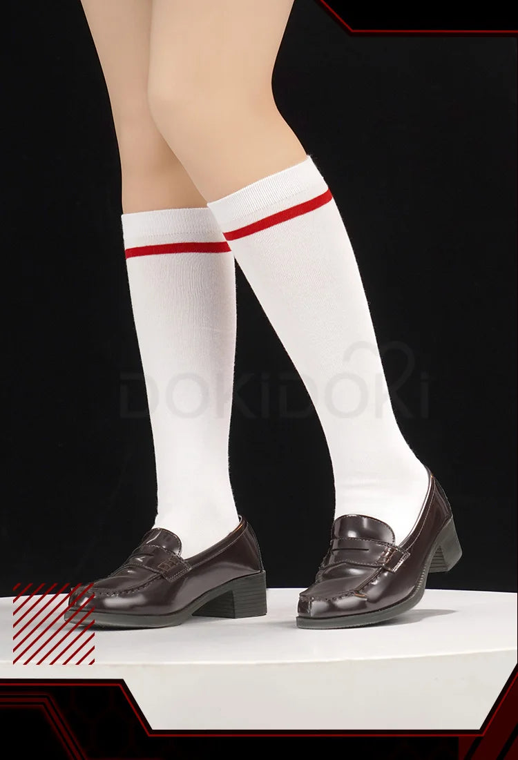 IN STOCK Reii / Asukaa Cosplay Costume DokiDoki-SR Anime Cosplay Women Asukaa Costume Socks Rei School Uniform Halloween Costume