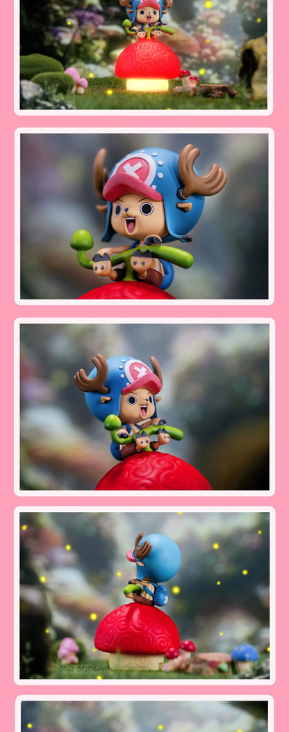 One Piece jimei Devil Fruit Serie Voice-Controlled Night Light Luffy Nico Robin Chopper Portga·D· Ace Anime Figure Desktop Model
