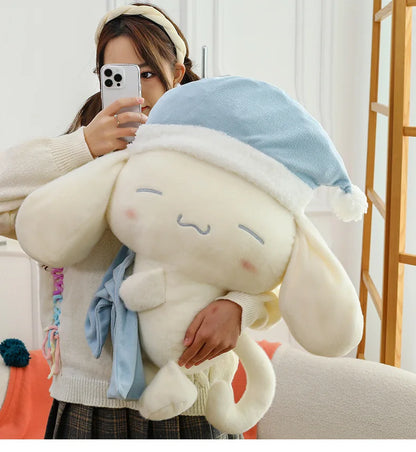 50CM Sanrio Sleeping Cartoon Anime Cinnamoroll Plushies Stuffed Animal Home Decoration Peluche Sleeping Pillow Holiday Gifts