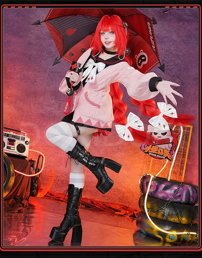 Ukinami Yuzuha Cosplay Costume Game Zenless Zone Zero DokiDoki-R ZZZ Women Cute Sweater Halloween Cosplay