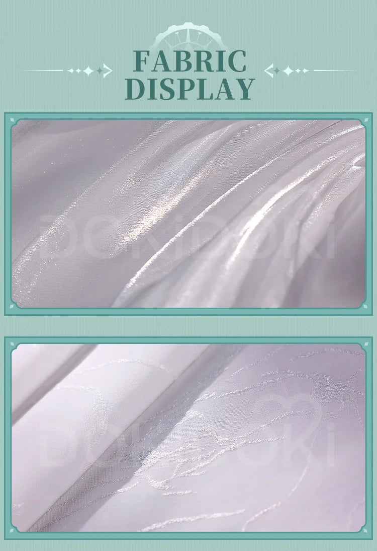 IN STOCK Lynette Doujin Cosplay Costume Game Genshin Impact DokiDoki-SR Angel's Courtyard White Dress Ballet Cute Fontaine