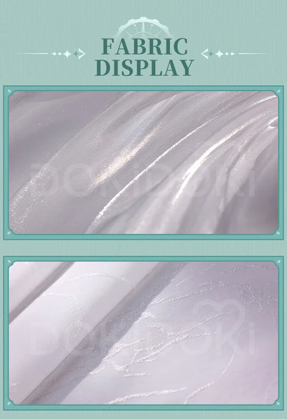 IN STOCK Lynette Doujin Cosplay Costume Game Genshin Impact DokiDoki-SR Angel's Courtyard White Dress Ballet Cute Fontaine