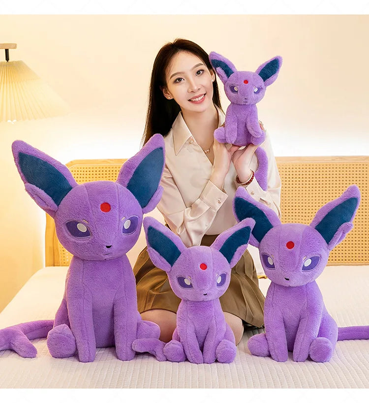 40/50/70CM Big Size Pokemon Espeon Plushies Cartoon Anime Soft Plush Pillow Doll Kawaii Stuffed Plushie Ornament Children Gifts