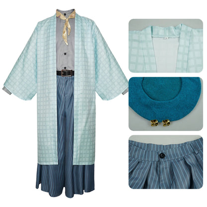 Kanroji Mitsuri Cosplay Costume Women Polyester Kimono Dress