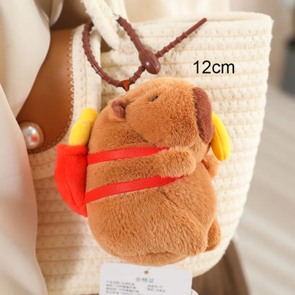 New Arrival Capybara Plushies Xmas Birthday Party Decor Capibara Soft Toys Cute Chips Bag Cake Capybara Stuffed Toy Kids Gift