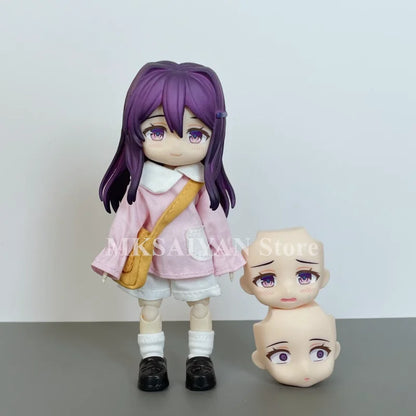 Doki Doki Literature Club! Yuri Anime Figure #2283 Kwaii Q Ver. PVC Action Figure Model Joint Doll Toys Gifts