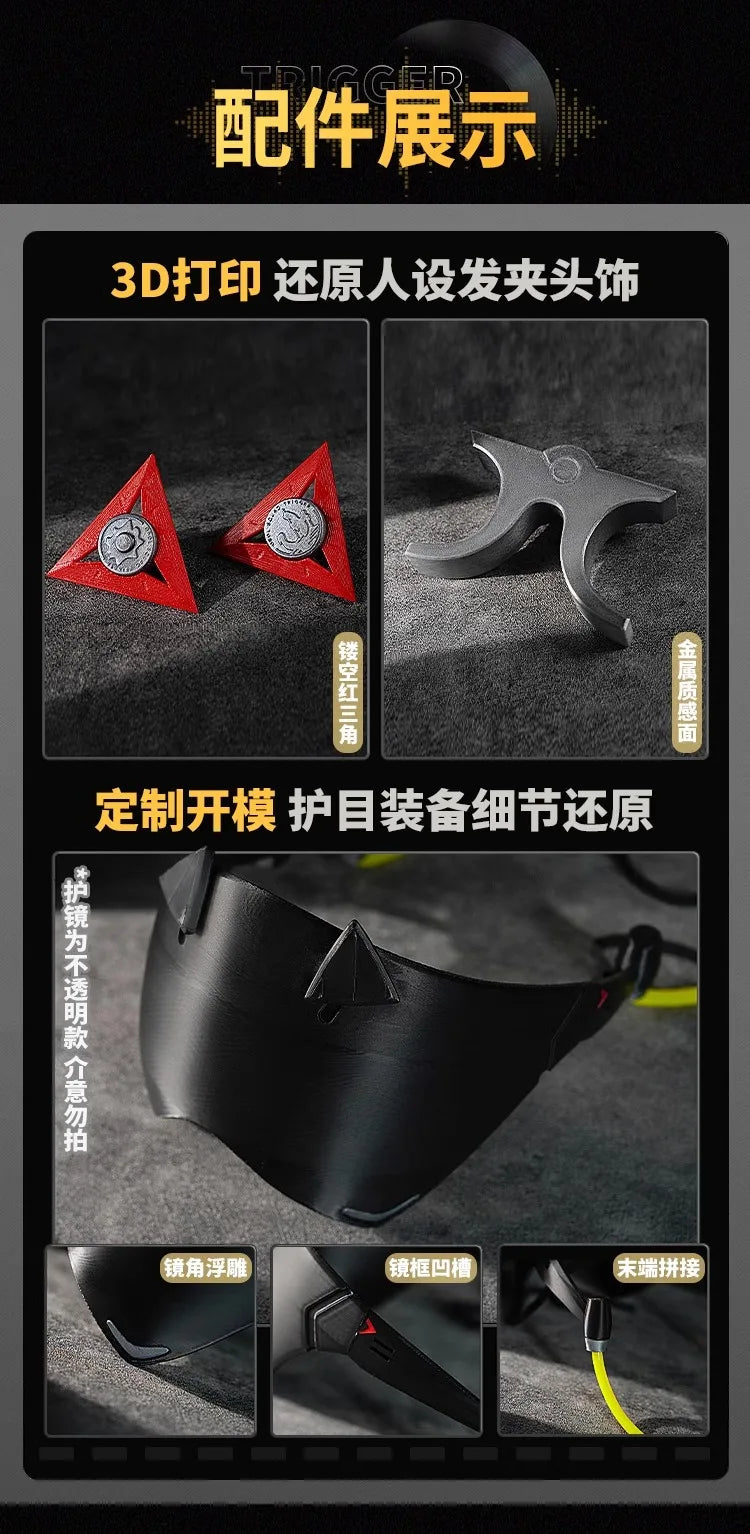 Zenless Zone Zero Trigger Cosplay Costume Wig Uniform Hairpin Obol Squad Halloween Party for Women Girls Carnival Props iCoser